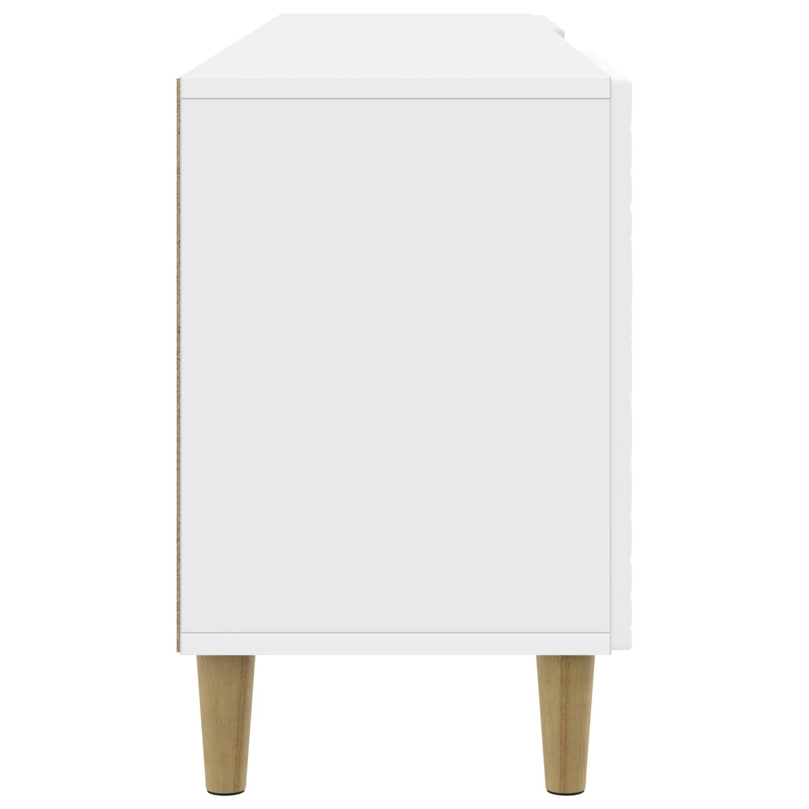 TV-Schränk 99 x 34,5 x 50 cm Weiß Holzwerkstoff