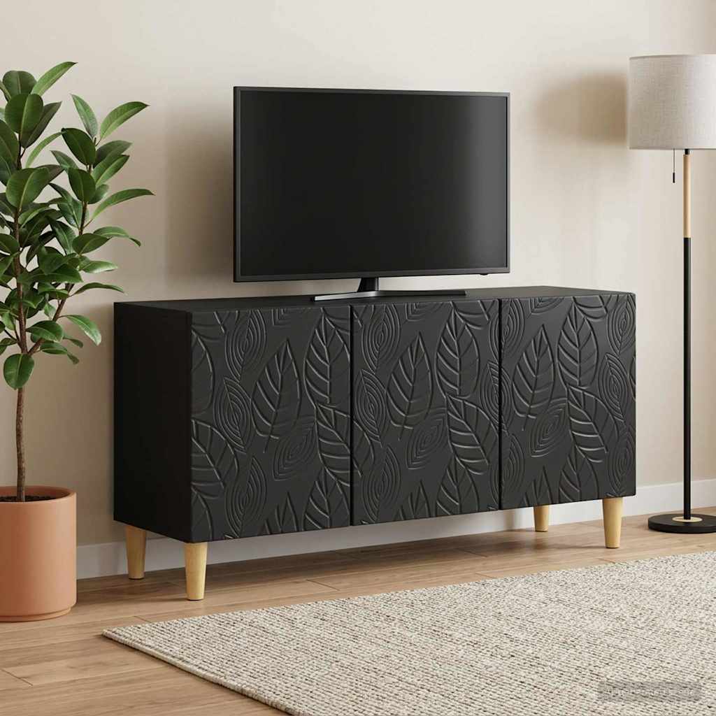 TV-Schränk 99 x 34,5 x 50 cm Schwarz Holzwerkstoff