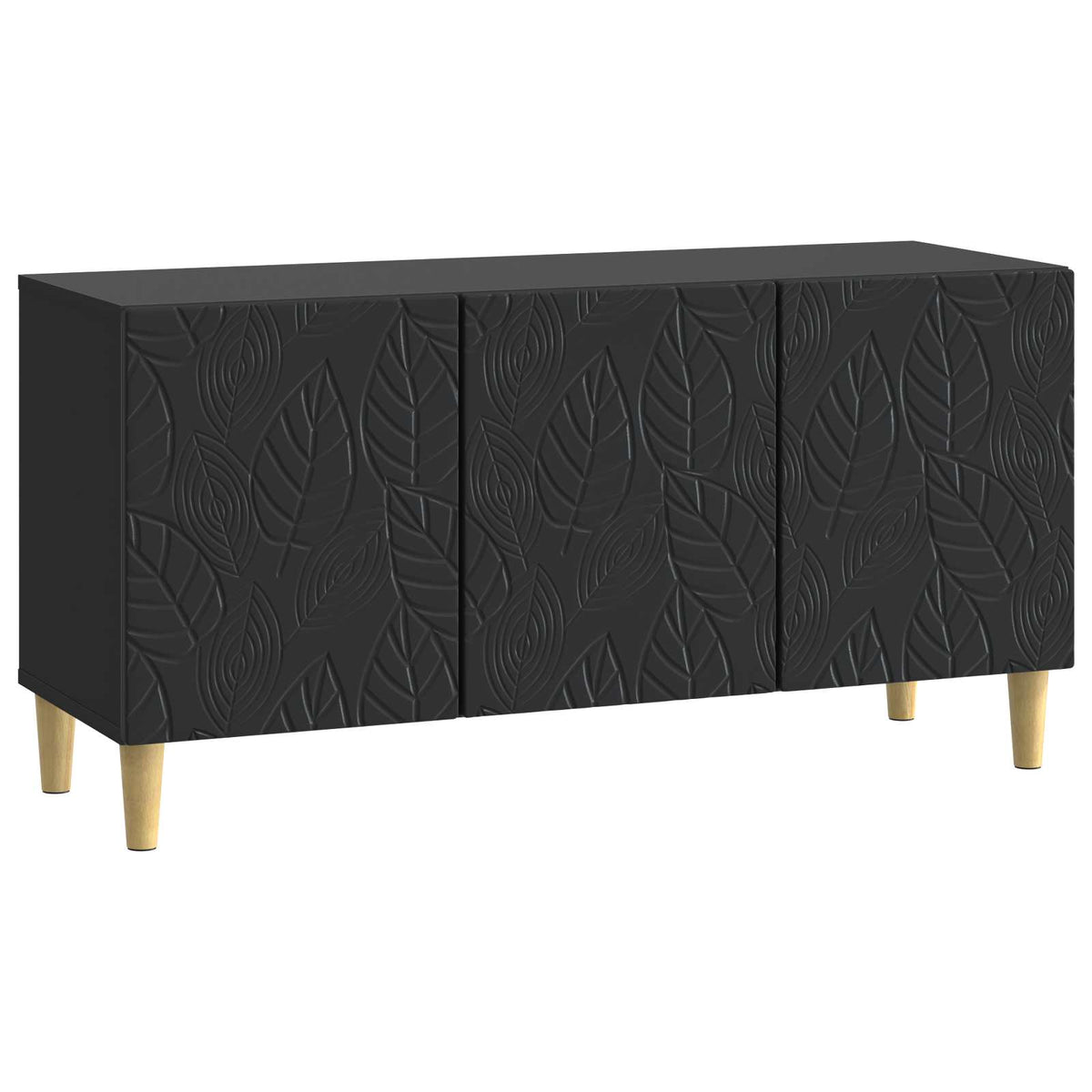 TV-Schränk 99 x 34,5 x 50 cm Schwarz Holzwerkstoff