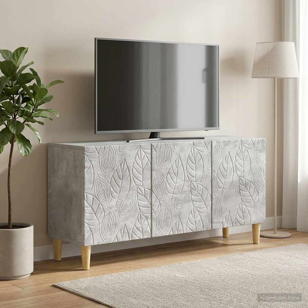 TV-Schränk 99 x 34,5 x 50 cm Betongrau Holzwerkstoff