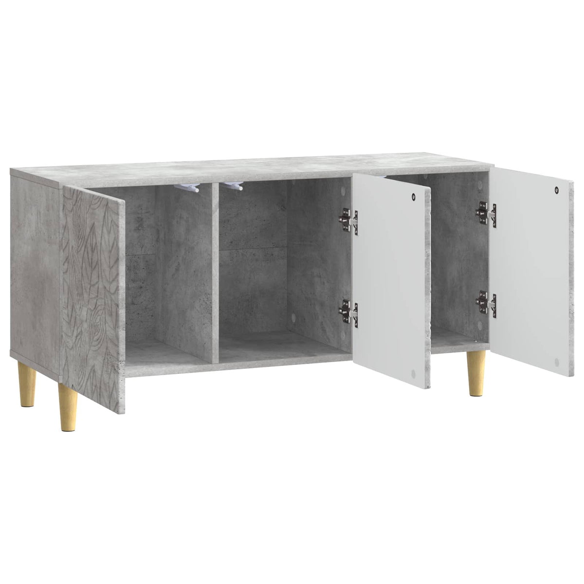 TV-Schränk 99 x 34,5 x 50 cm Betongrau Holzwerkstoff
