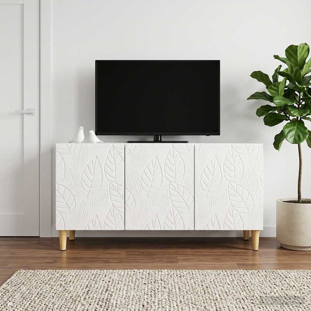 TV-Schränk 99 x 34,5 x 50 cm Hochglanz Weiß Holzwerkstoff