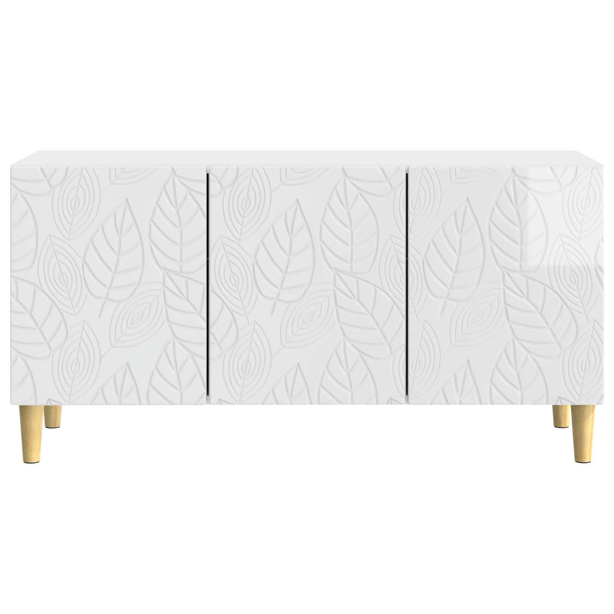 TV-Schränk 99 x 34,5 x 50 cm Hochglanz Weiß Holzwerkstoff