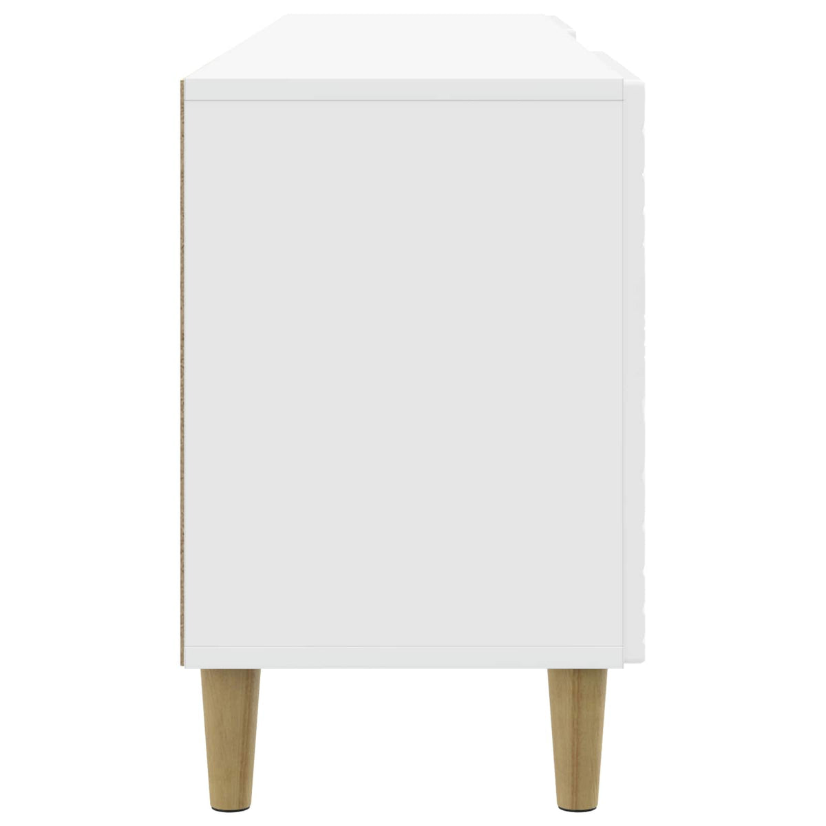 TV-Schränk 99 x 34,5 x 50 cm Hochglanz Weiß Holzwerkstoff