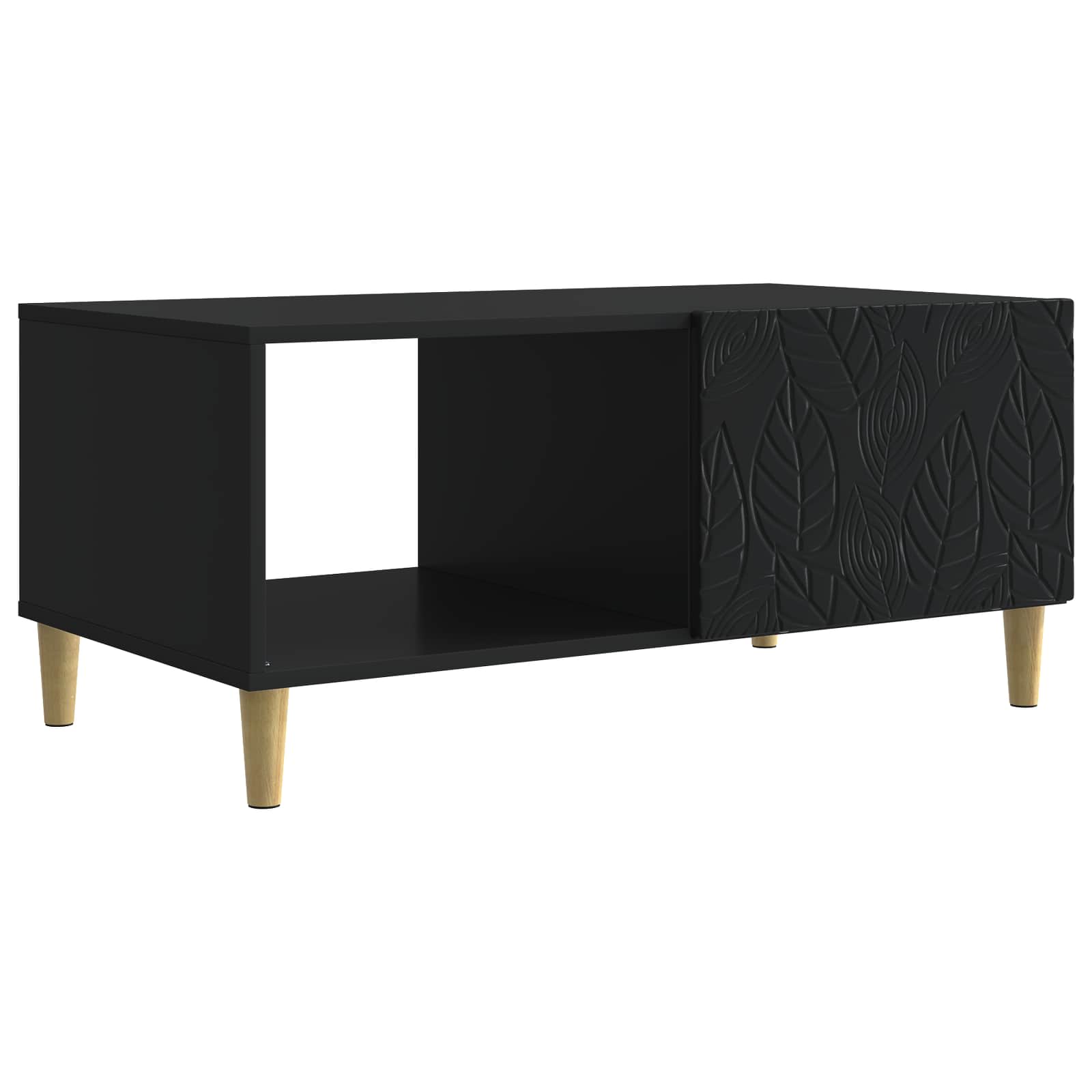 Couchtisch Schwarz 90 x 50 x 40 cm Holzwerkstoff