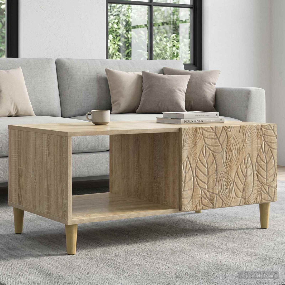 Couchtisch Sonoma-Eiche 90 x 50 x 40 cm Holzwerkstoff