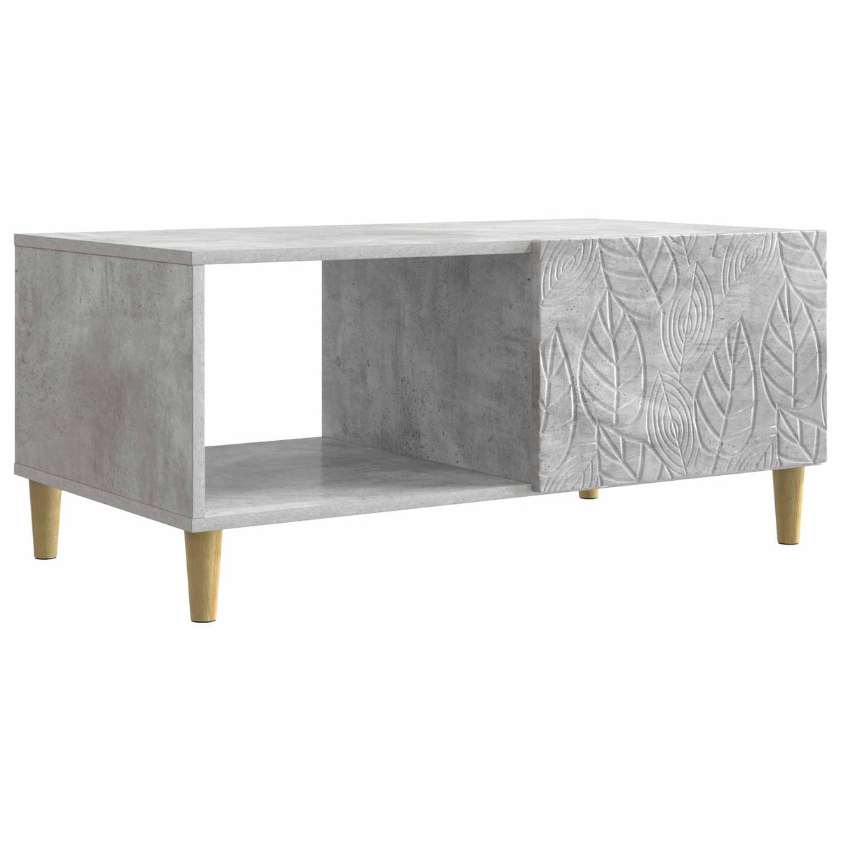 Couchtisch Betongrau 90 x 50 x 40 cm Holzwerkstoff
