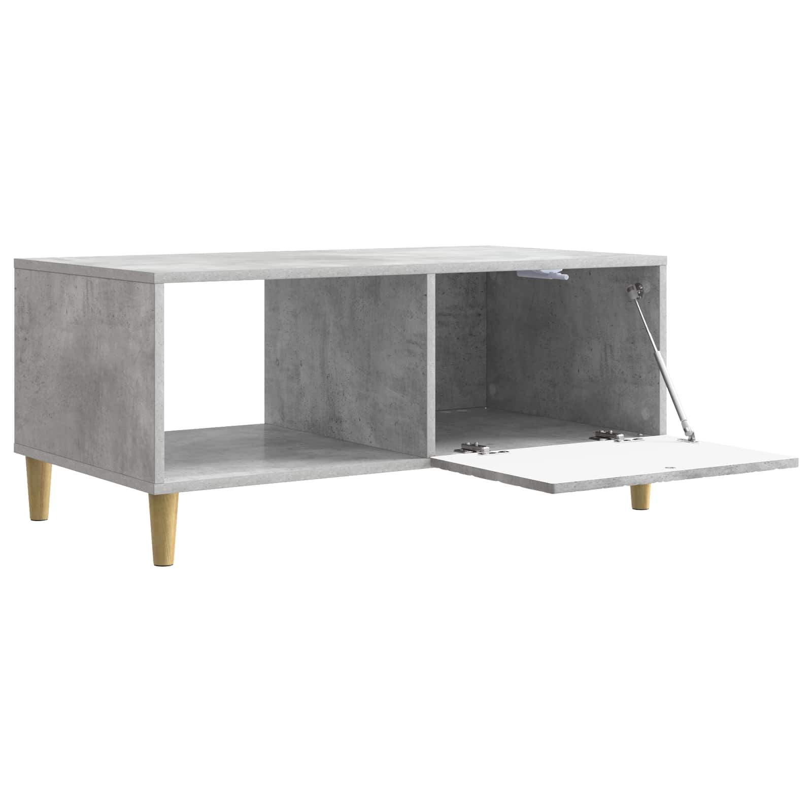 Couchtisch Betongrau 90 x 50 x 40 cm Holzwerkstoff