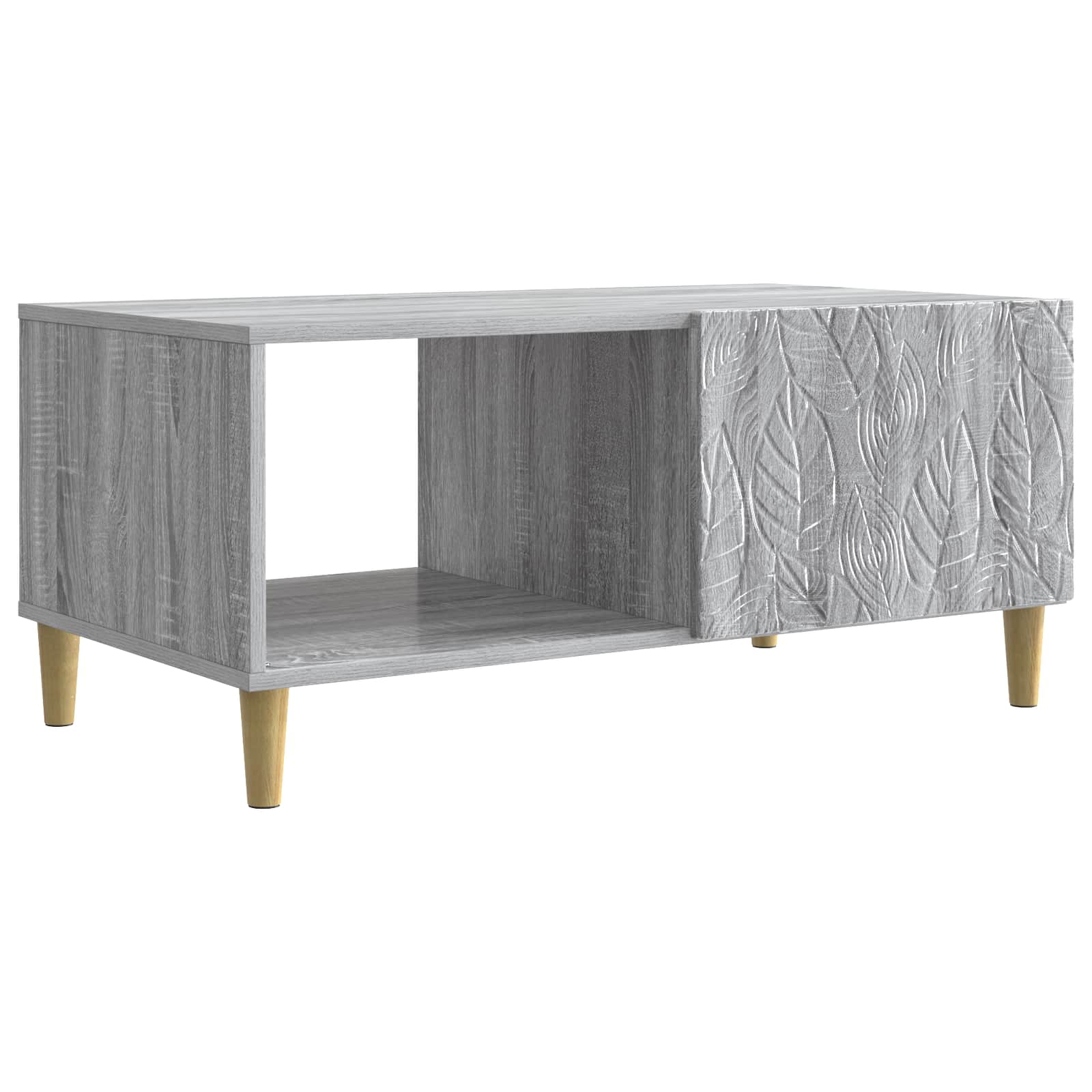 Couchtisch Sonoma-Grau 90 x 50 x 40 cm Holzwerkstoff