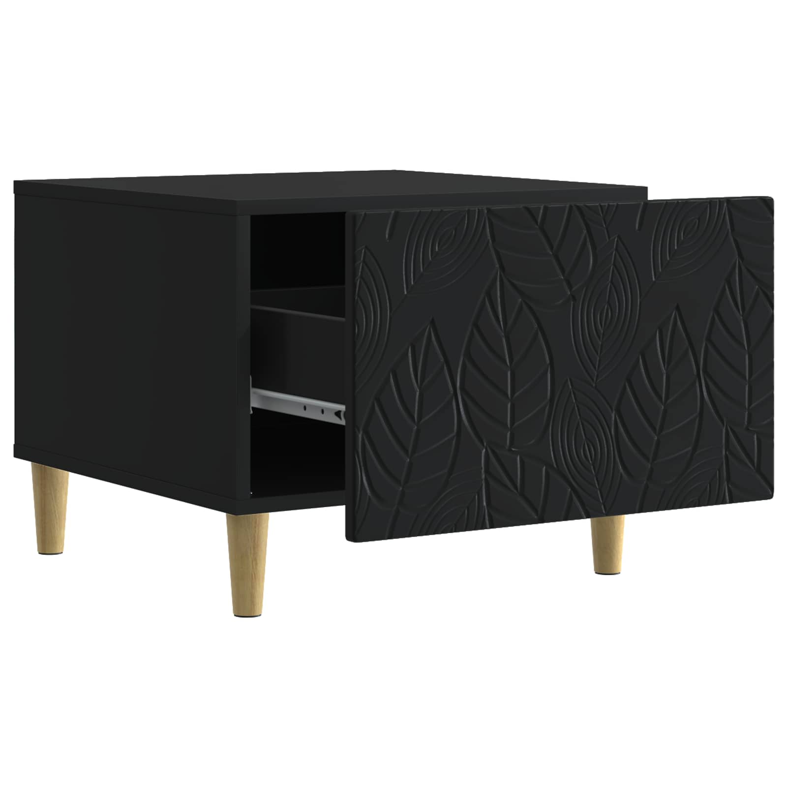 Couchtisch Schwarz 50 x 49 x 40 cm Holzwerkstoff