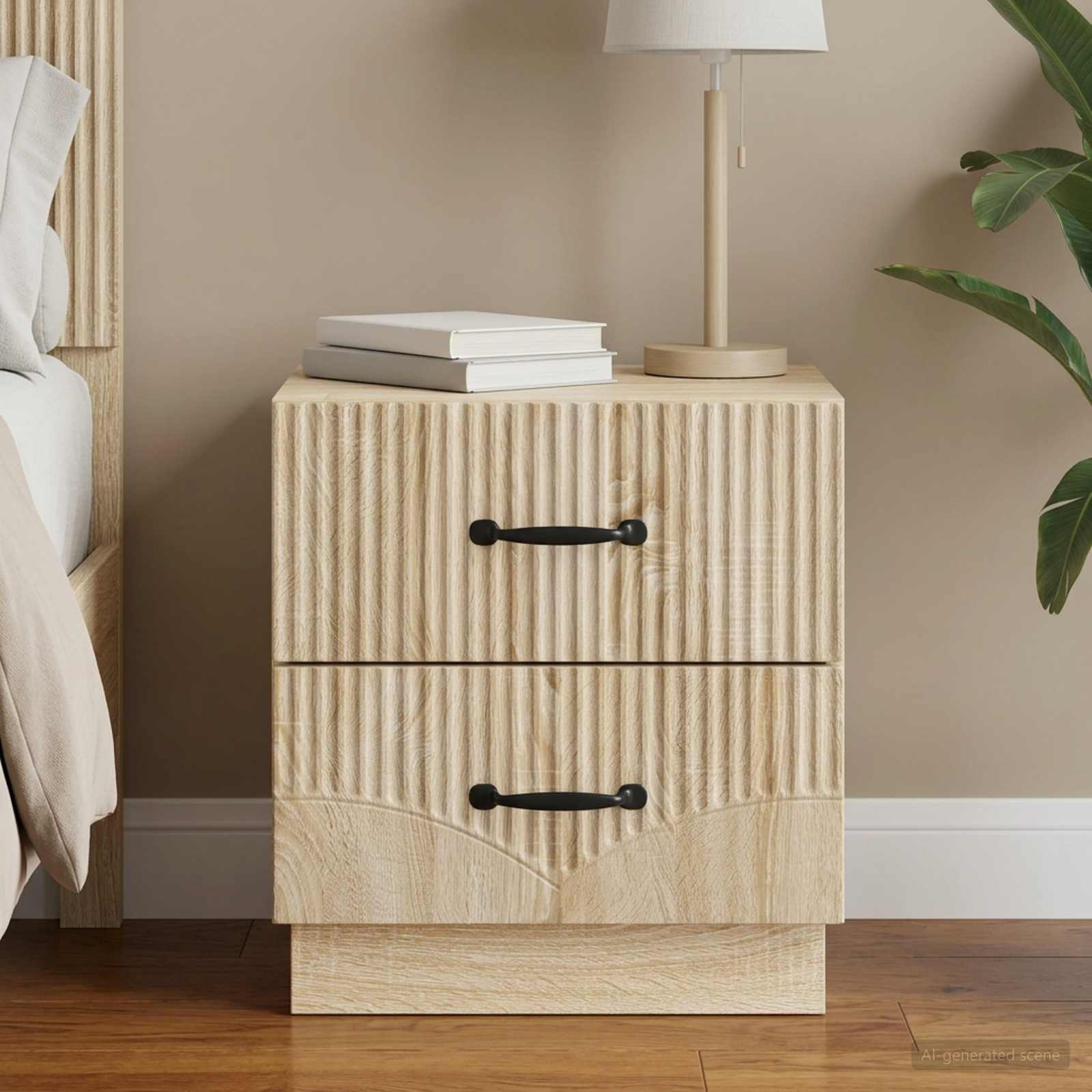 Nachttisch Sonoma-Eiche 43 x 34,5 x 44,5 cm Holzwerkstoff