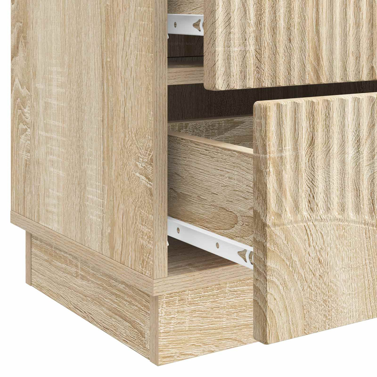 Nachttisch 2 stk. Sonoma-Eiche 43 x 34,5 x 44,5 cm