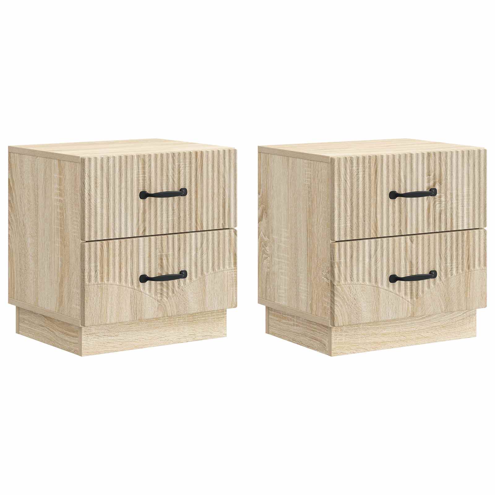 Nachttisch 2 stk. Sonoma-Eiche 43 x 34,5 x 44,5 cm