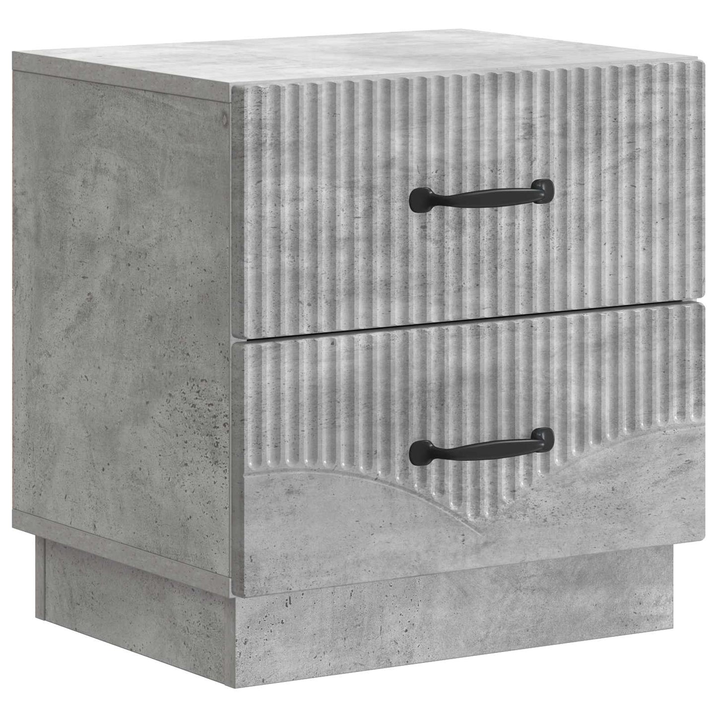 Nachttisch Betongrau 43 x 34,5 x 44,5 cm Holzwerkstoff