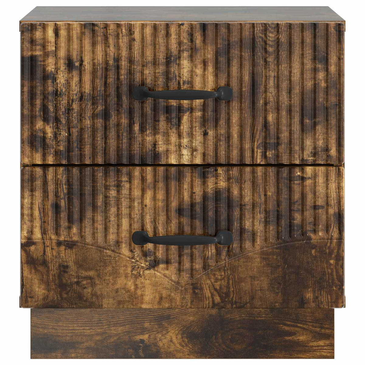 Nachttisch 2 stk. Geräucherte Eiche 43 x 34,5 x 44,5 cm