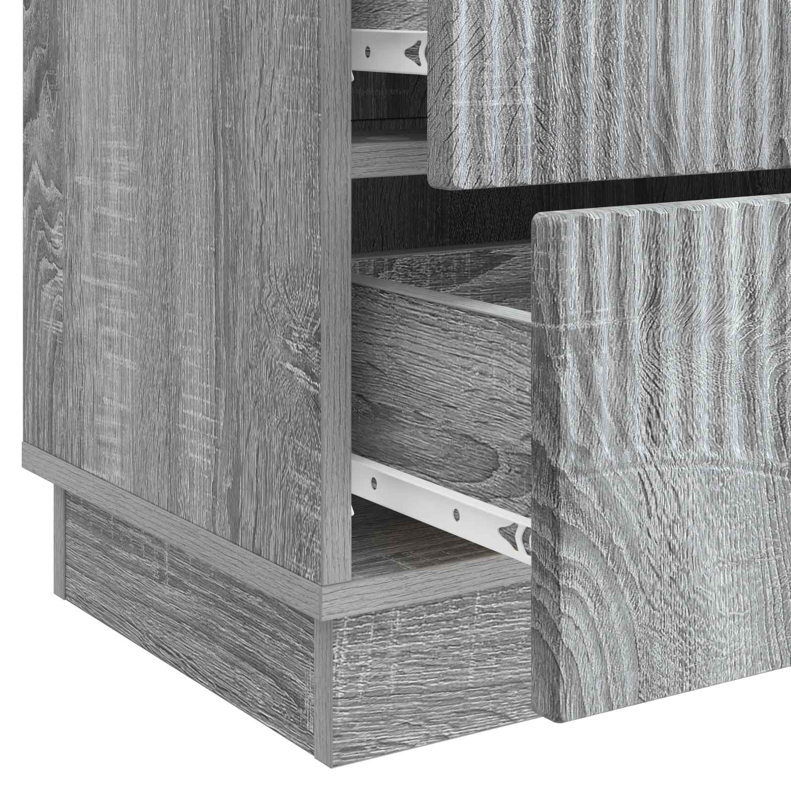 Nachttisch Graues Sonoma 43 x 34,5 x 44,5 cm Holzwerkstoff