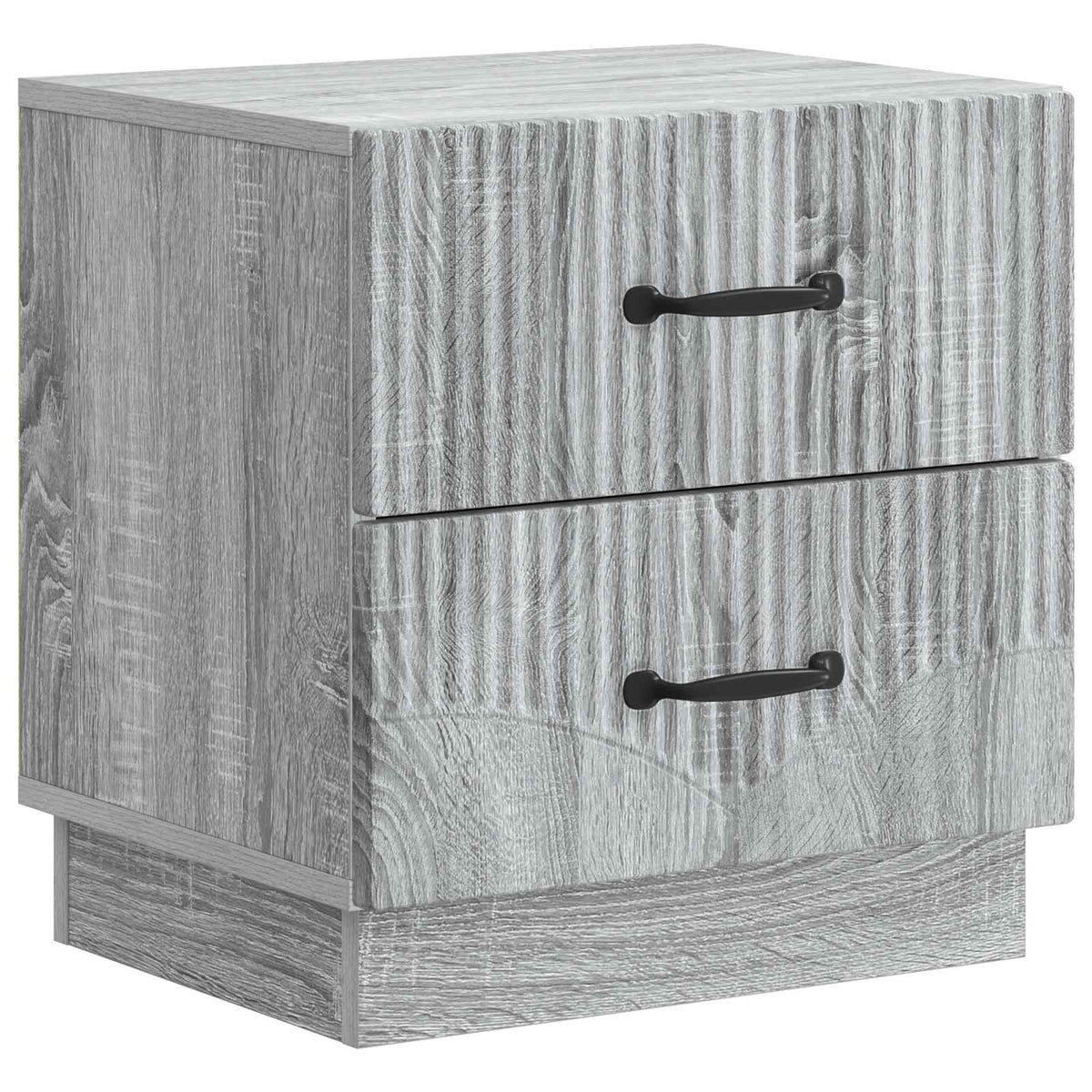 Nachttisch 2 stk. Graues Sonoma 43 x 34,5 x 44,5 cm