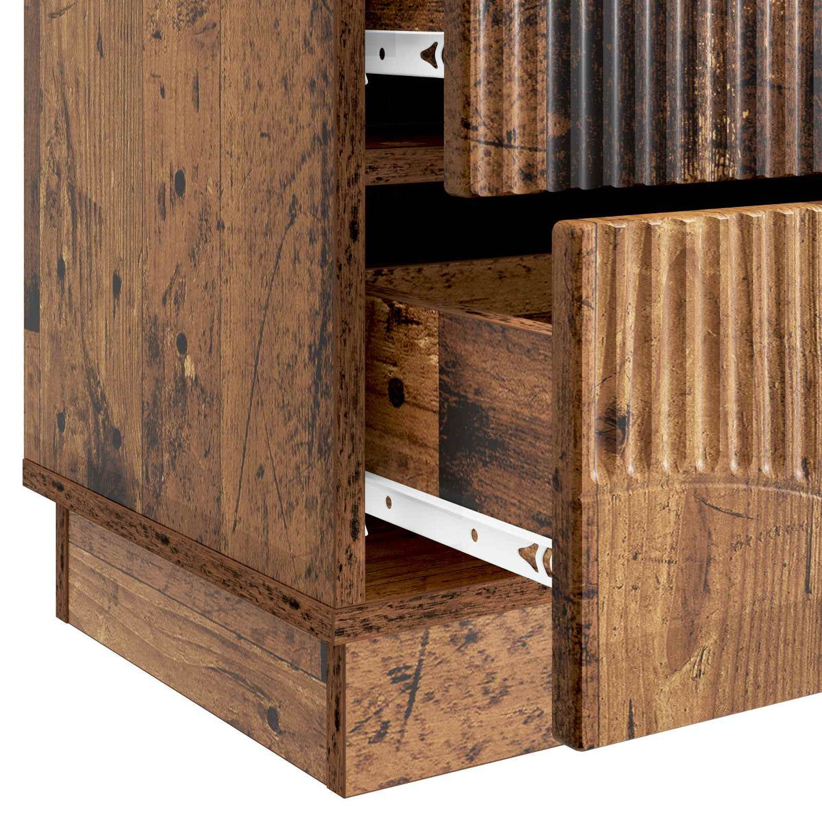Nachttisch Altholz 43 x 34,5 x 44,5 cm Holzwerkstoff