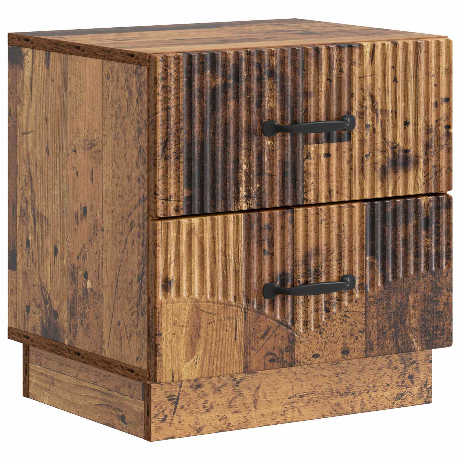 Nachttisch 2 stk. Altholz 43 x 34,5 x 44,5 cm Holzwerkstoff