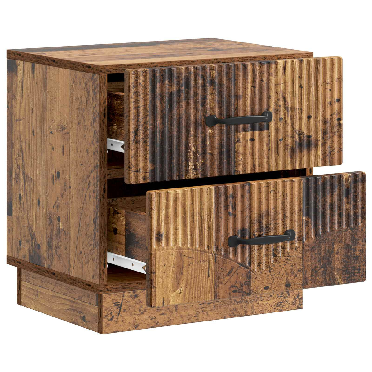 Nachttisch 2 stk. Altholz 43 x 34,5 x 44,5 cm Holzwerkstoff