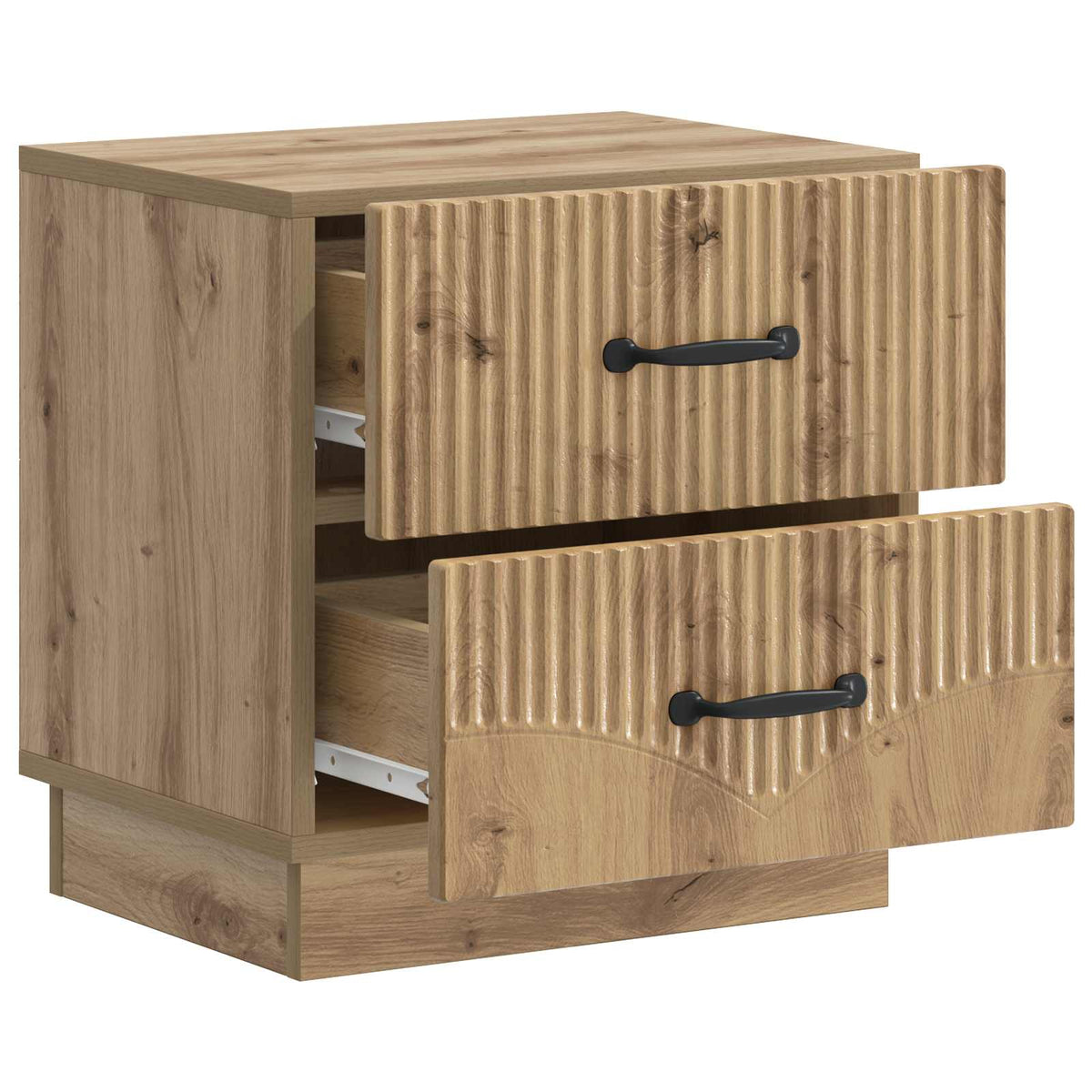Nachttisch 2 stk. Artisan-Eiche 43 x 34,5 x 44,5 cm