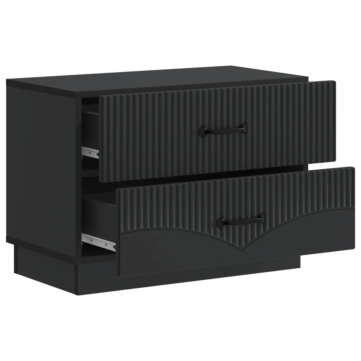 Nachttisch Schwarz 62 x 34,5 x 44,5 cm Holzwerkstoff