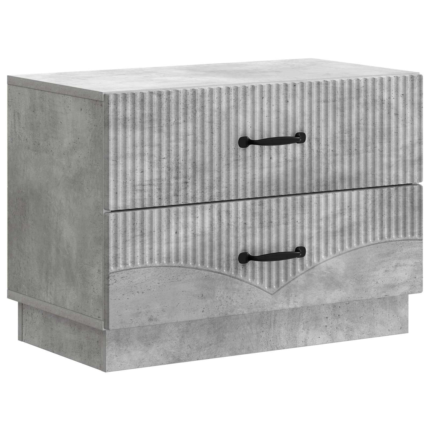 Nachttisch Betongrau 62 x 34,5 x 44,5 cm Holzwerkstoff