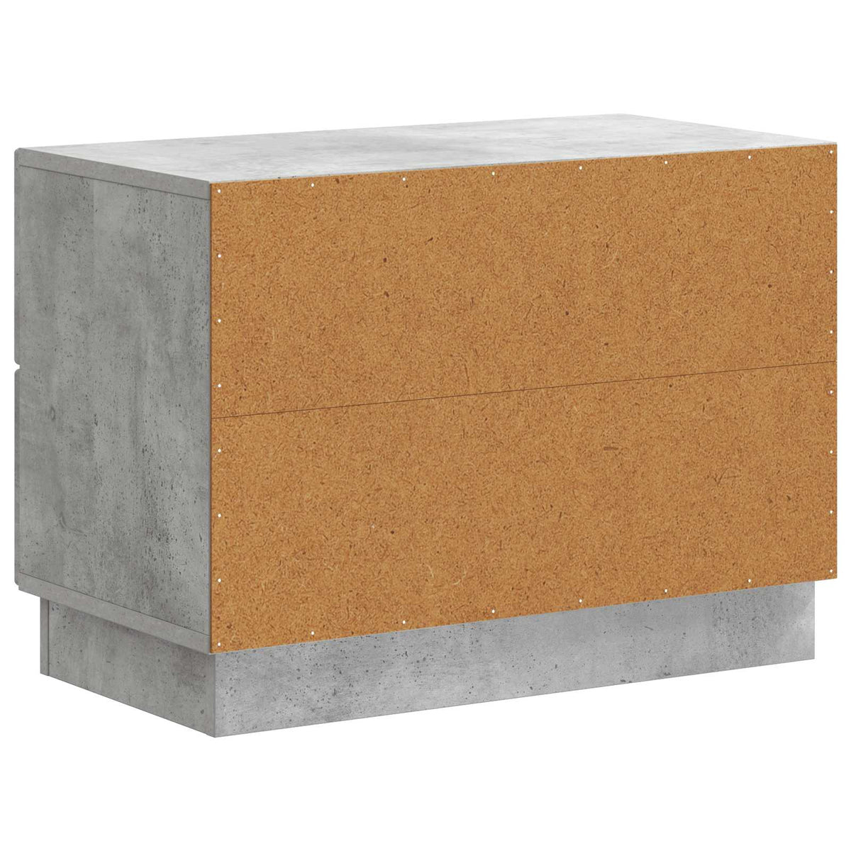 Nachttisch Betongrau 62 x 34,5 x 44,5 cm Holzwerkstoff