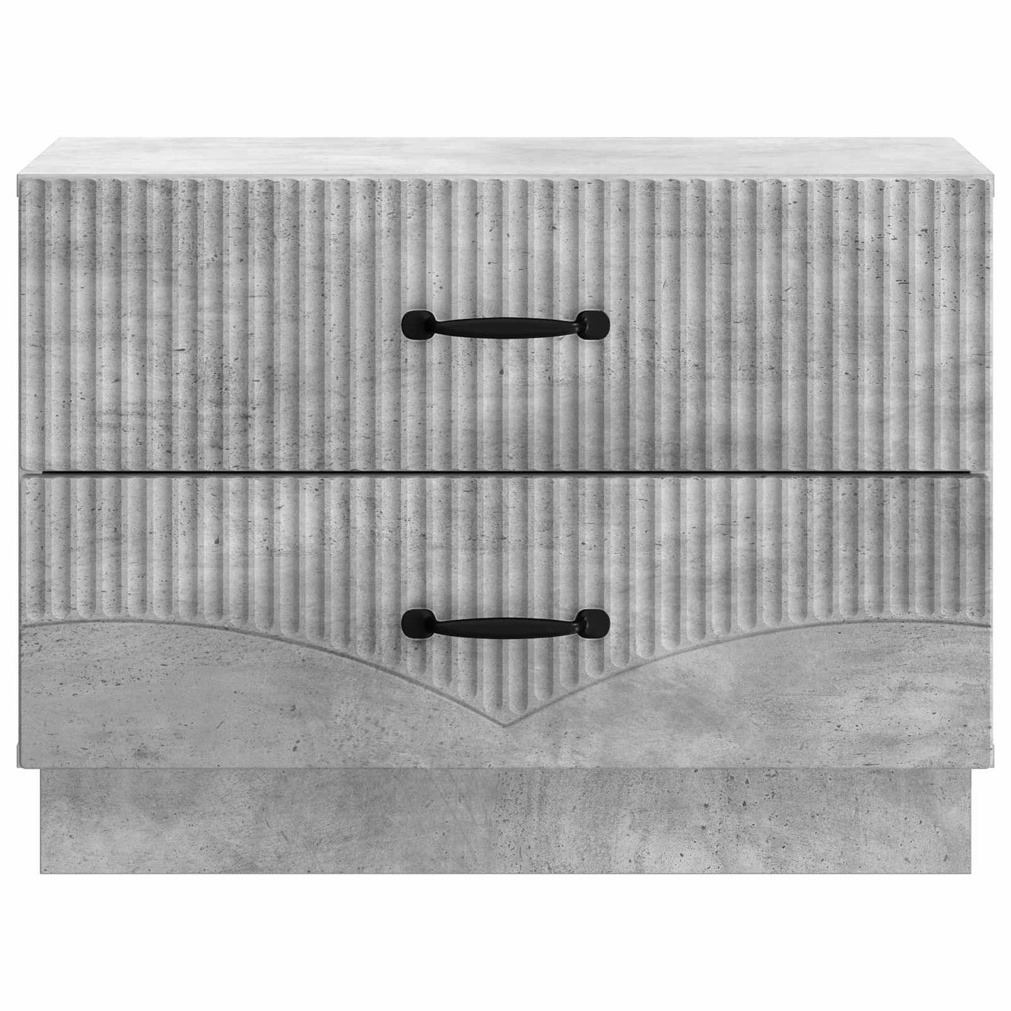 Nachttisch Betongrau 62 x 34,5 x 44,5 cm Holzwerkstoff