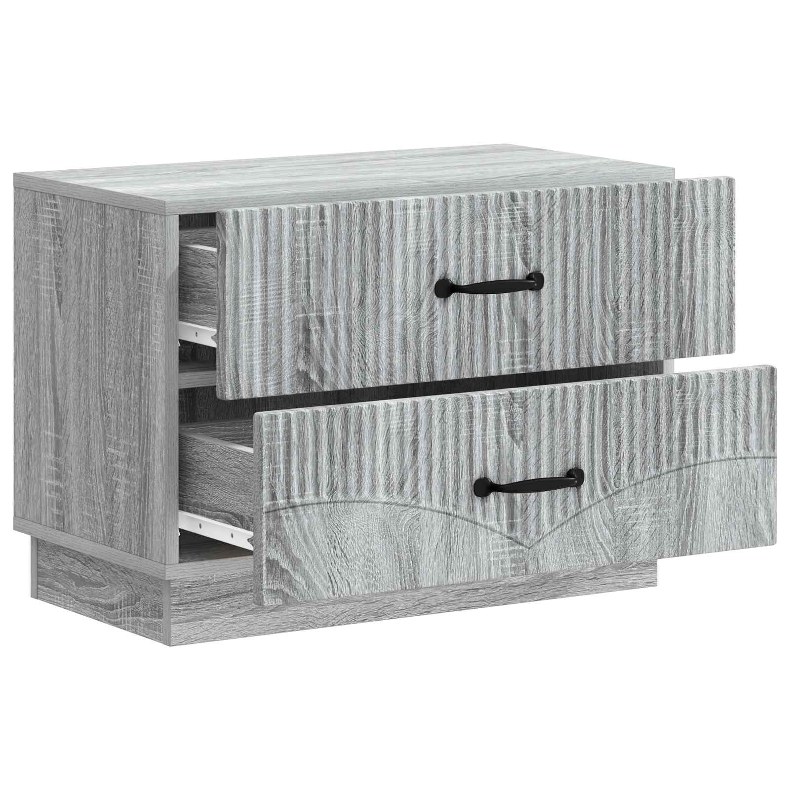 Nachttisch Sonoma-Grau 62 x 34,5 x 44,5 cm Holzwerkstoff