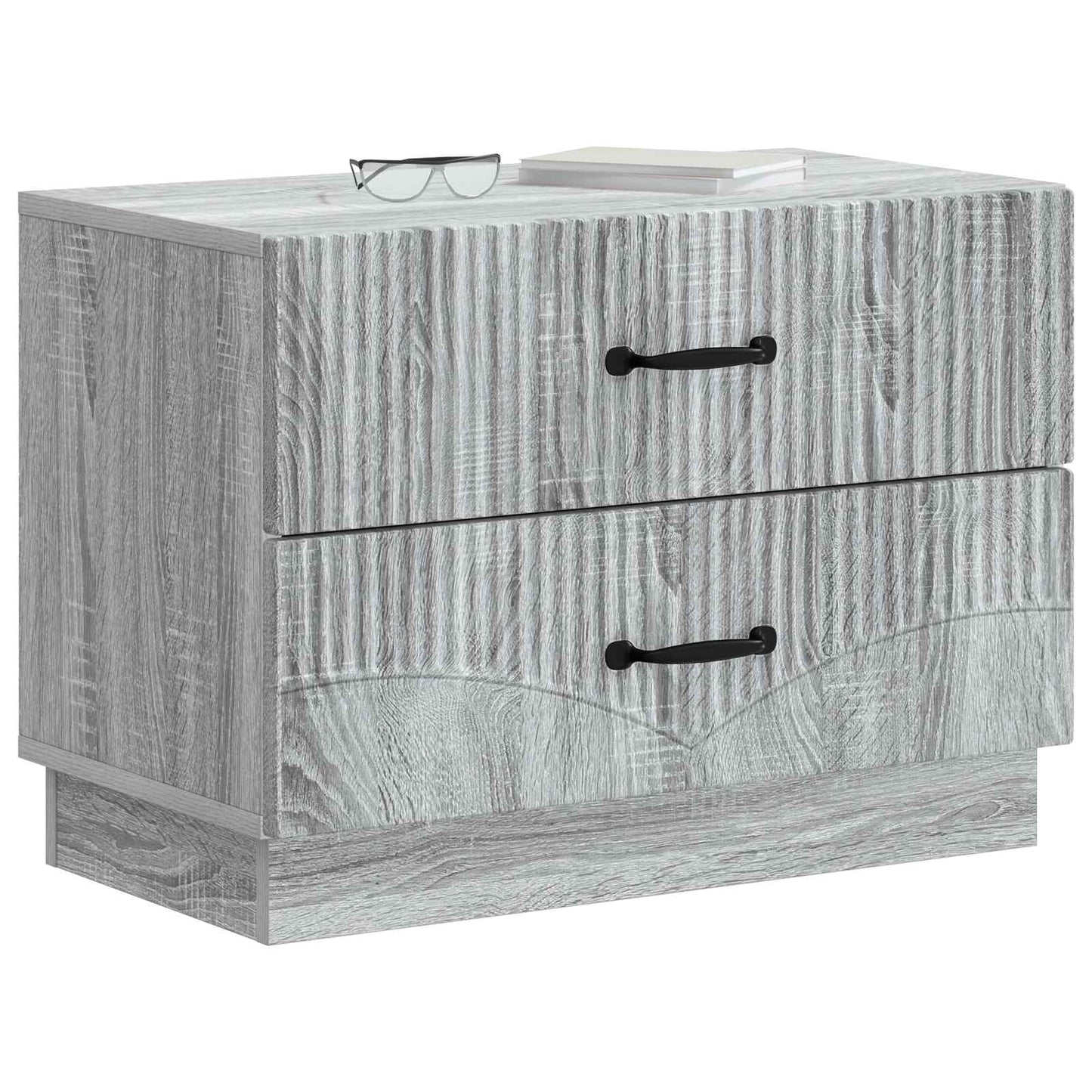 Nachttisch Sonoma-Grau 62 x 34,5 x 44,5 cm Holzwerkstoff
