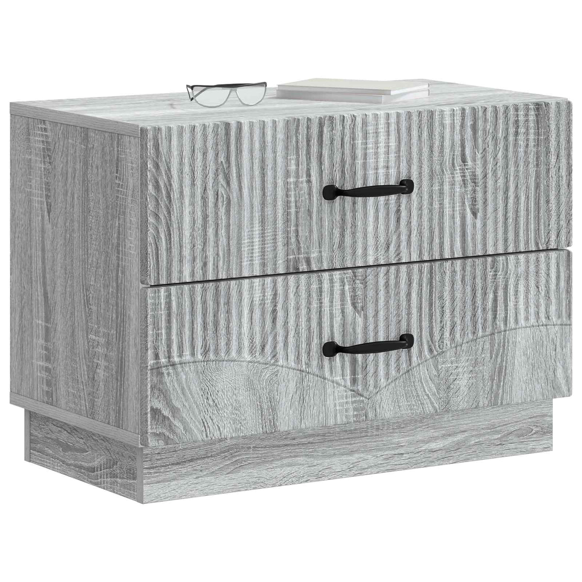 Nachttisch Sonoma-Grau 62 x 34,5 x 44,5 cm Holzwerkstoff