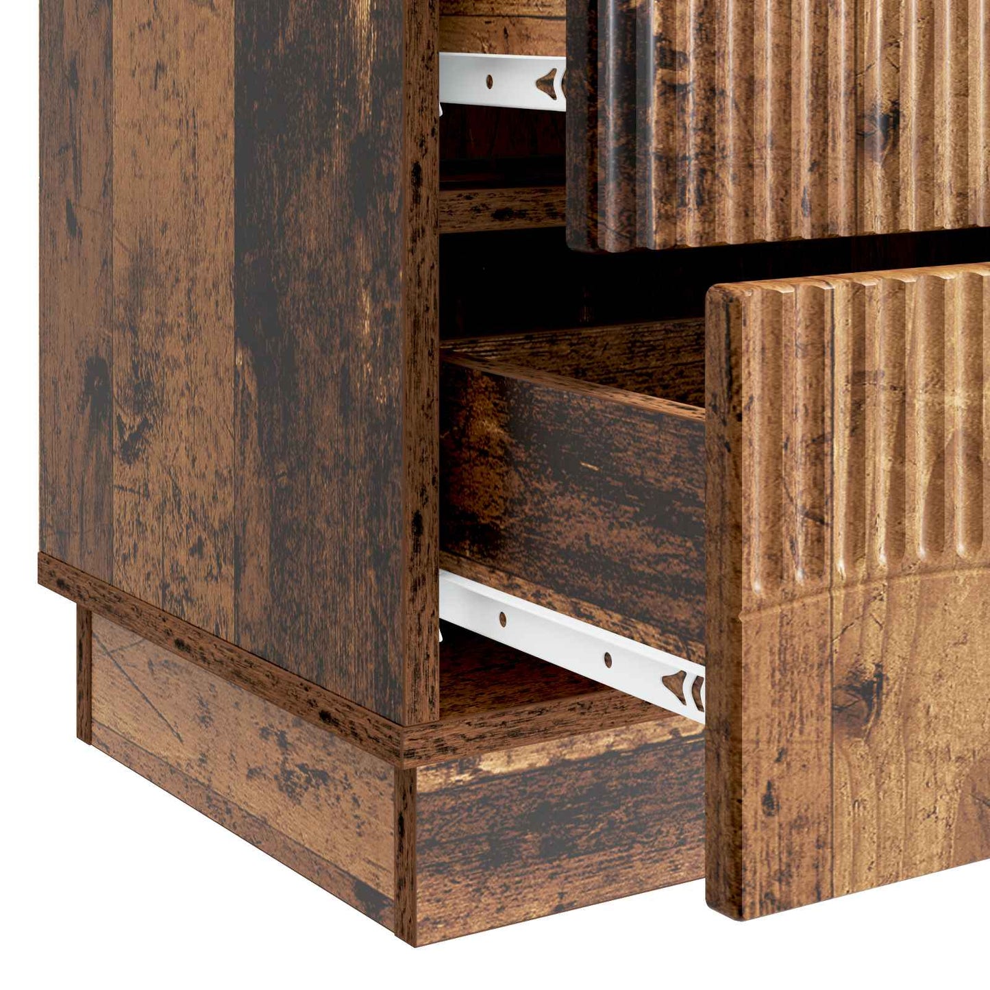 Nachttisch Altholz 62 x 34,5 x 44,5 cm Holzwerkstoff