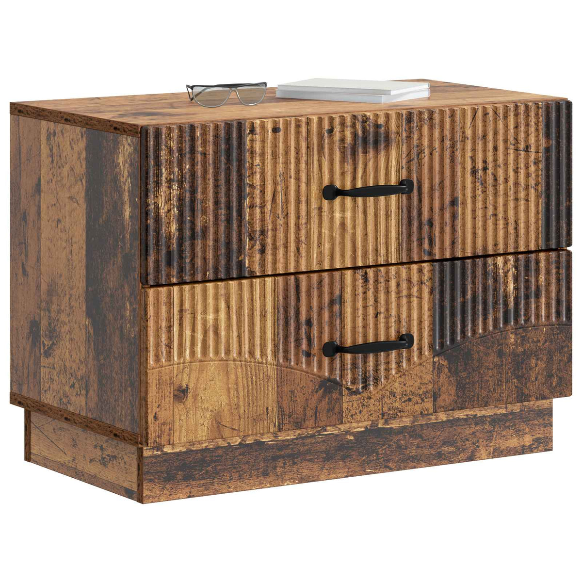 Nachttisch Altholz 62 x 34,5 x 44,5 cm Holzwerkstoff