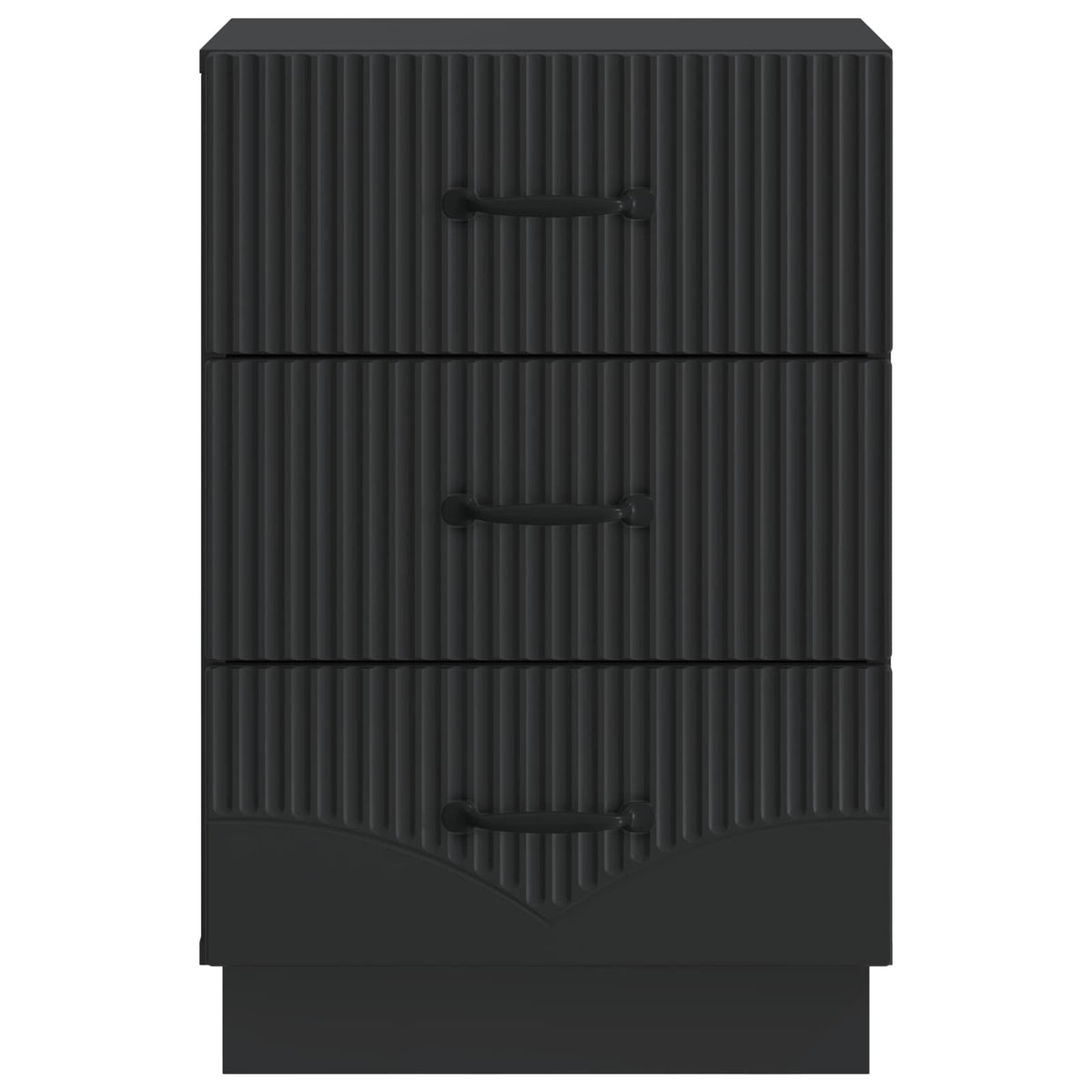 Nachttisch Schwarz 43 x 41 x 63,5 cm Holzwerkstoff