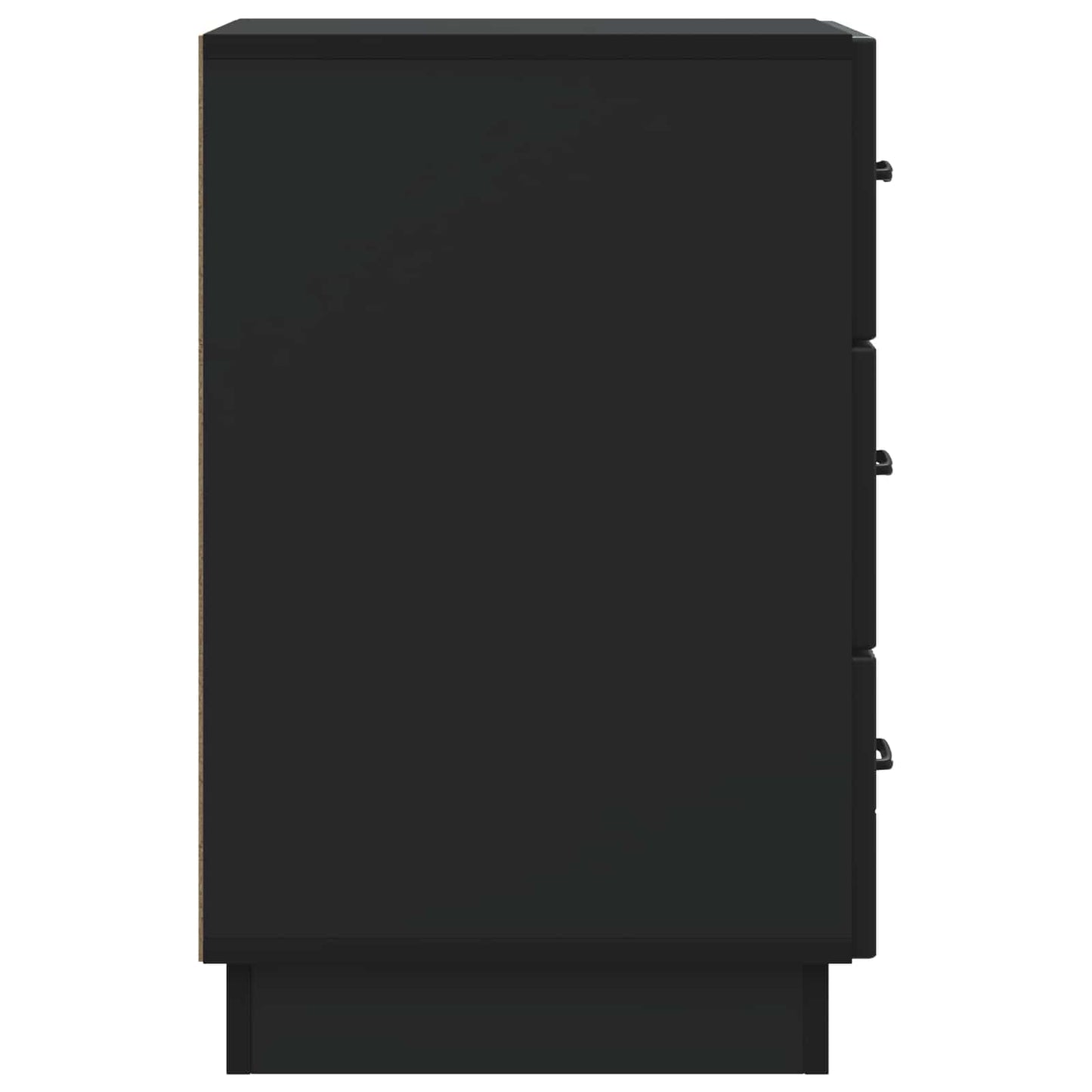 Nachttisch Schwarz 43 x 41 x 63,5 cm Holzwerkstoff
