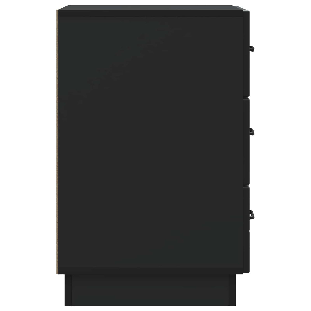 Nachttisch Schwarz 43 x 41 x 63,5 cm Holzwerkstoff