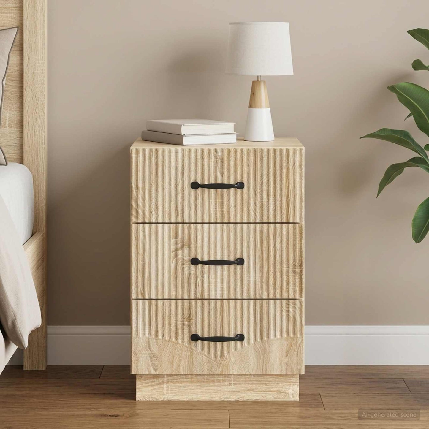 Nachttisch Sonoma-Eiche 43 x 41 x 63,5 cm Holzwerkstoff