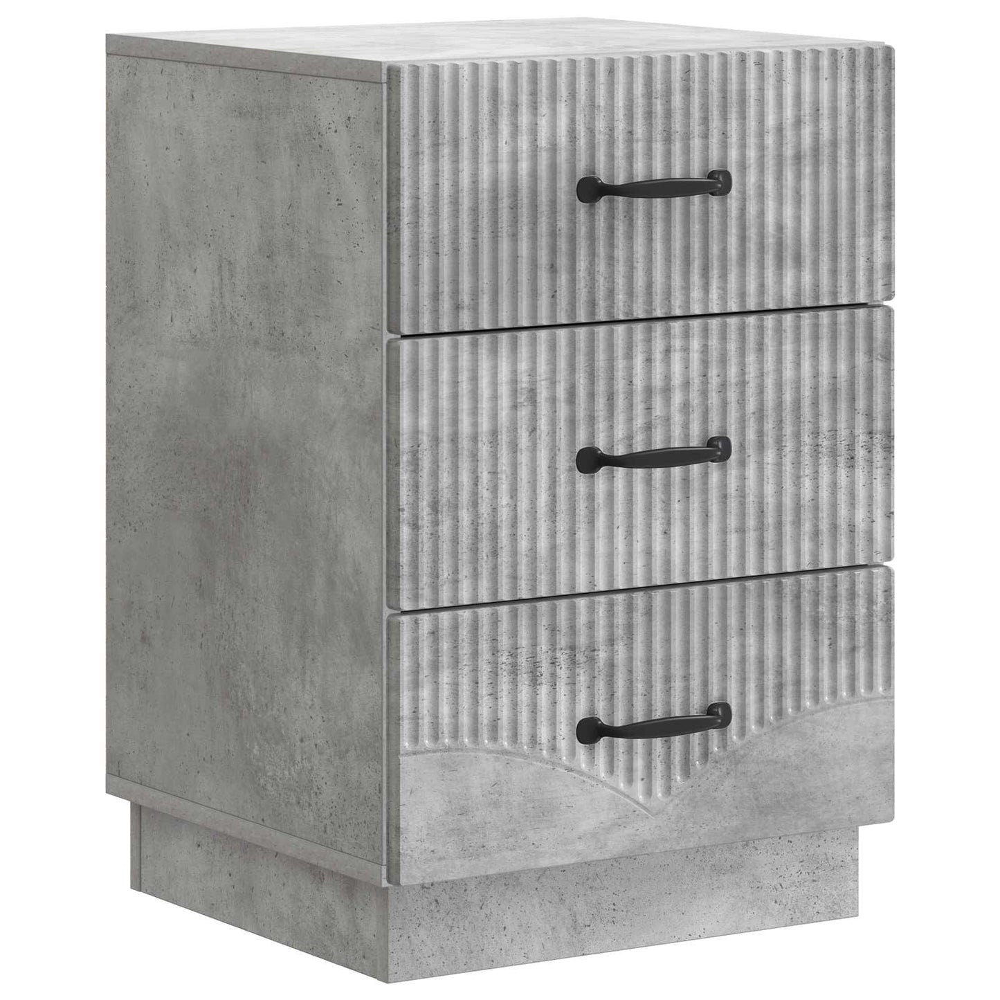 Nachttisch Betongrau 43 x 41 x 63,5 cm Holzwerkstoff