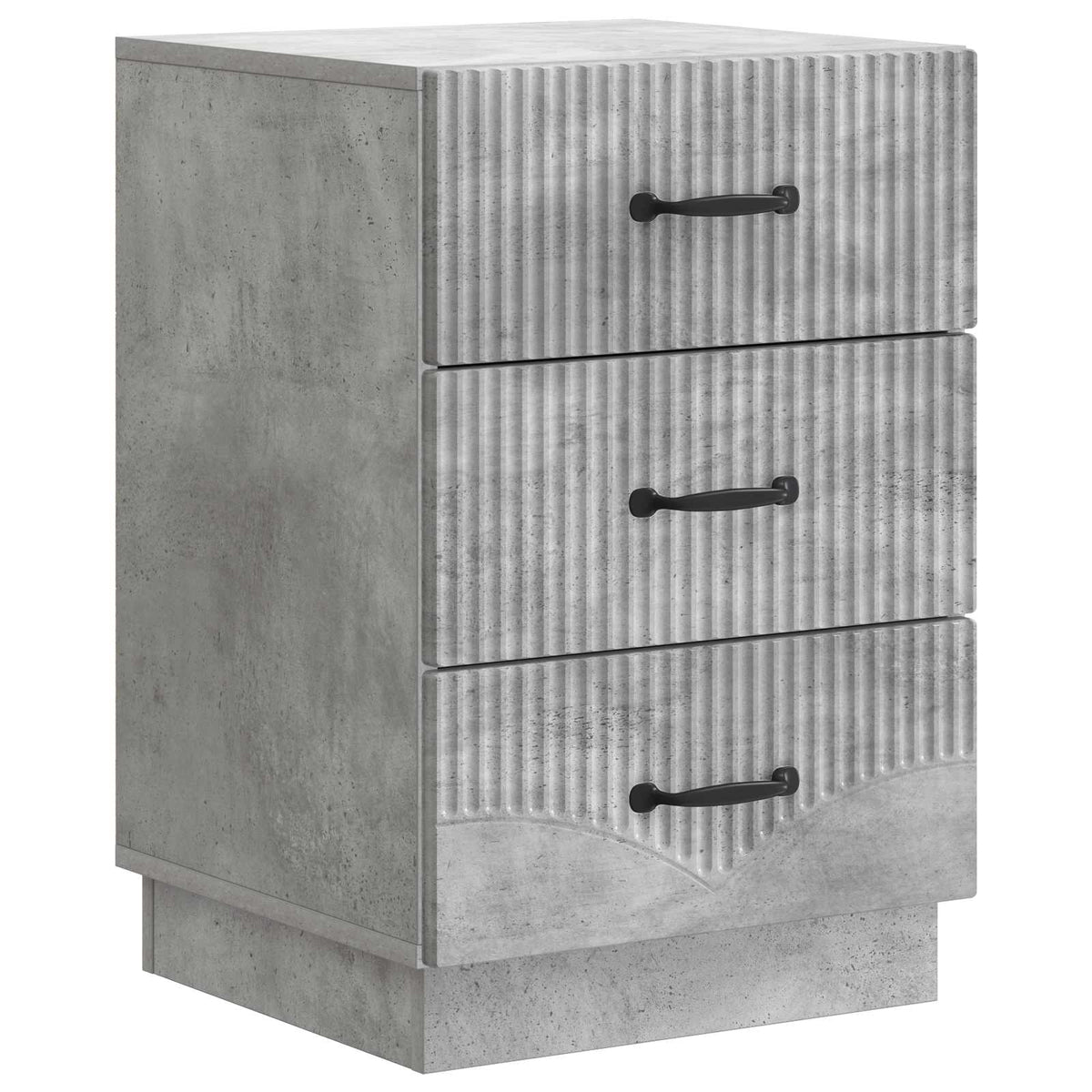 Nachttisch Betongrau 43 x 41 x 63,5 cm Holzwerkstoff