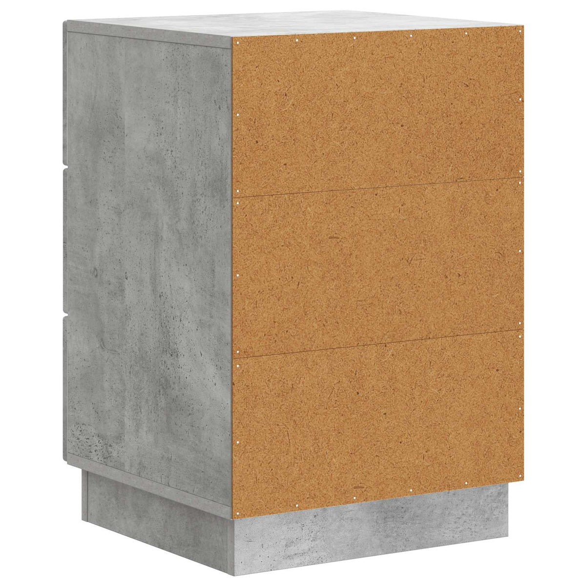 Nachttisch Betongrau 43 x 41 x 63,5 cm Holzwerkstoff