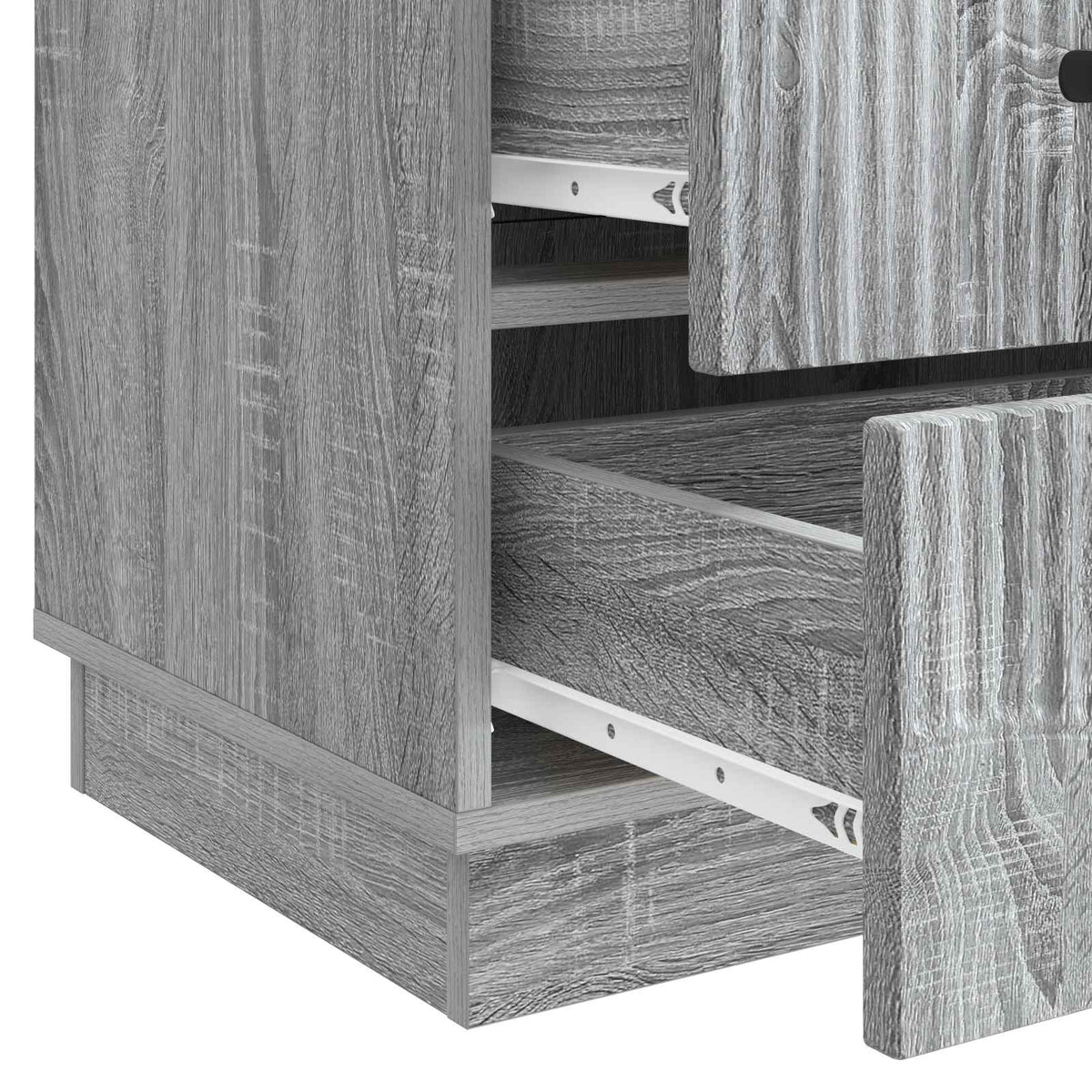 Nachttisch Graues Sonoma 43 x 41 x 63,5 cm Holzwerkstoff