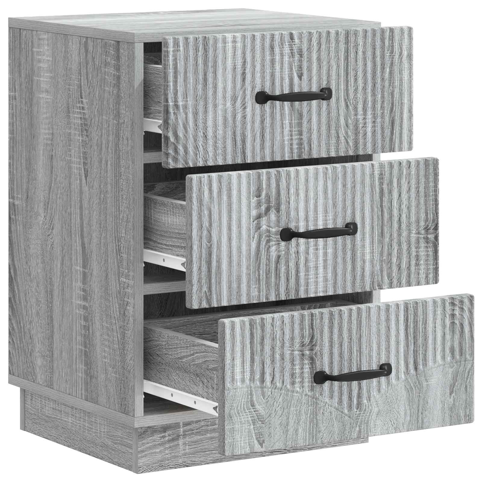Nachttisch Graues Sonoma 43 x 41 x 63,5 cm Holzwerkstoff