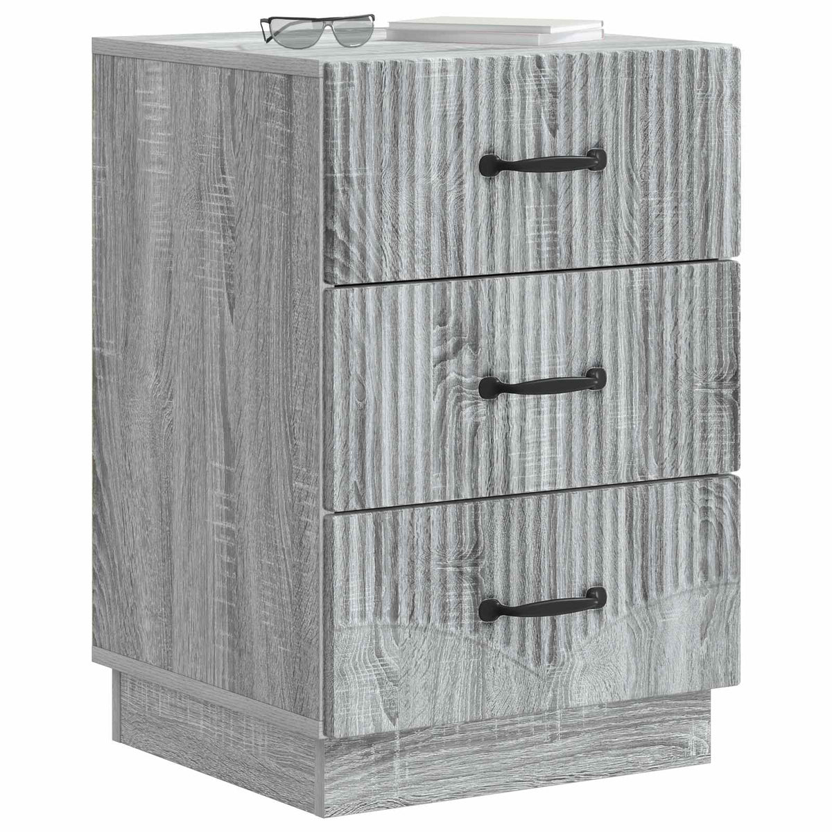 Nachttisch Graues Sonoma 43 x 41 x 63,5 cm Holzwerkstoff