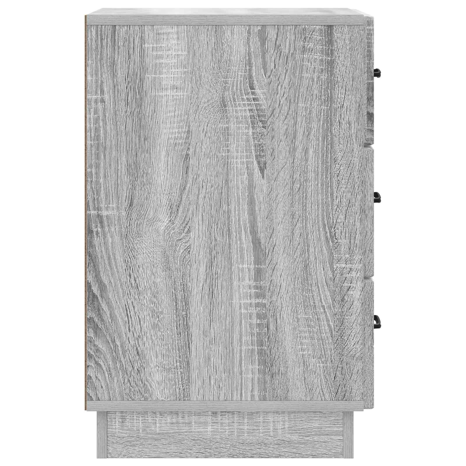 Nachttisch Graues Sonoma 43 x 41 x 63,5 cm Holzwerkstoff