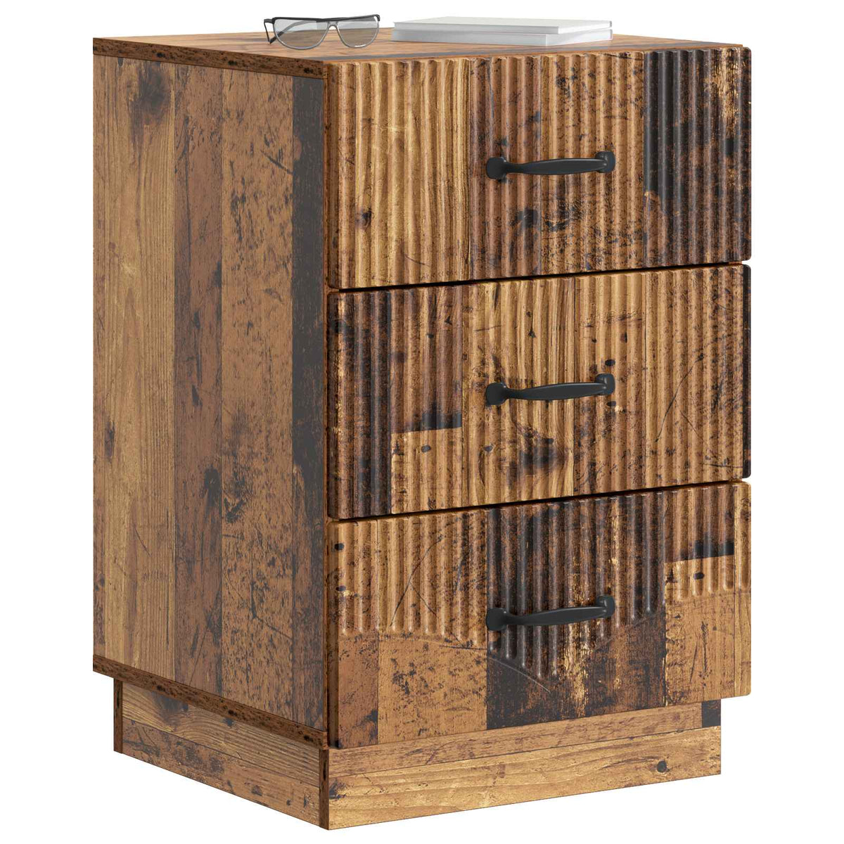 Nachttisch Altholz 43 x 41 x 63,5 cm Holzwerkstoff