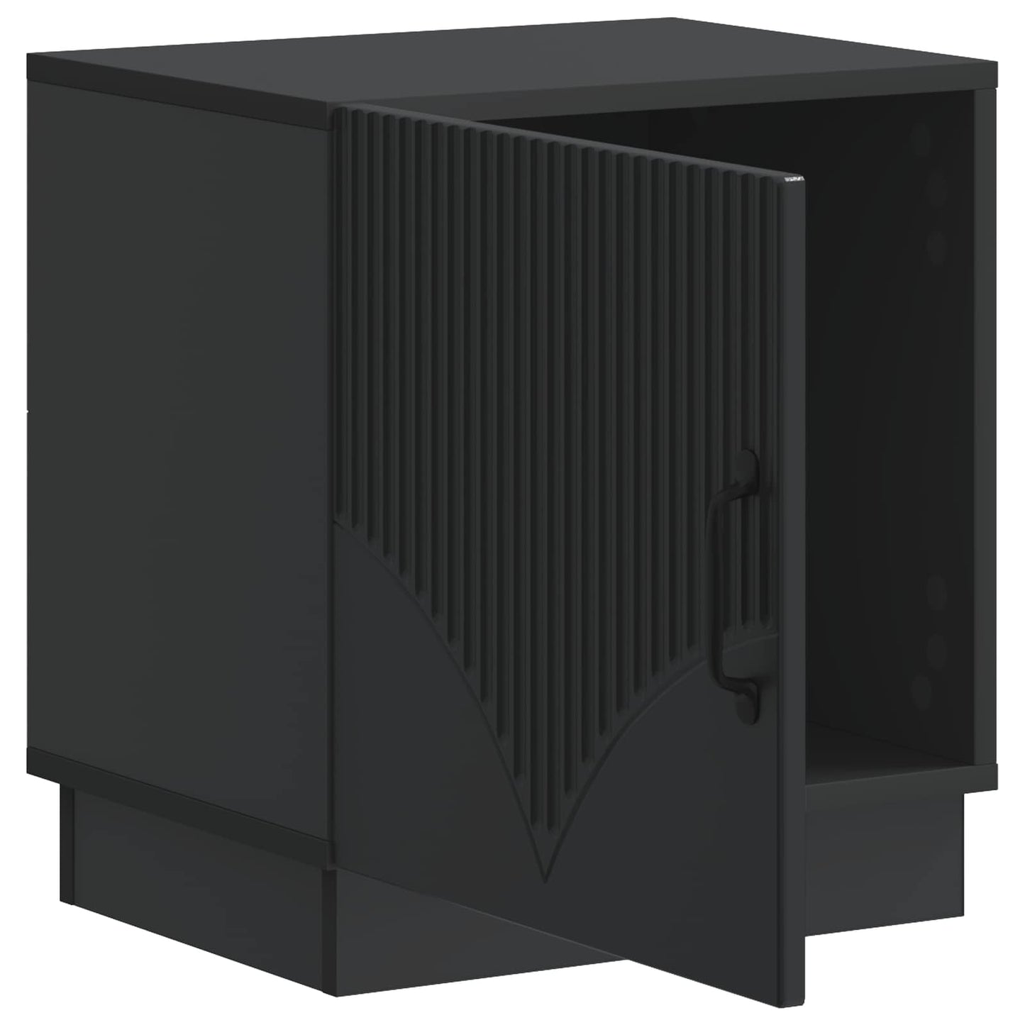 Nachttisch 2 stk. Schwarz 43 x 34,5 x 47 cm Holzwerkstoff
