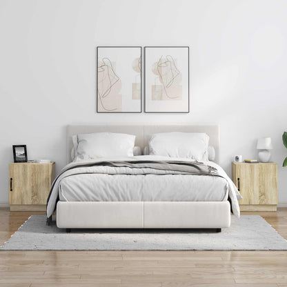 Nachttisch 2 stk. Sonoma-Eiche 43 x 34,5 x 47 cm Holzwerkstoff