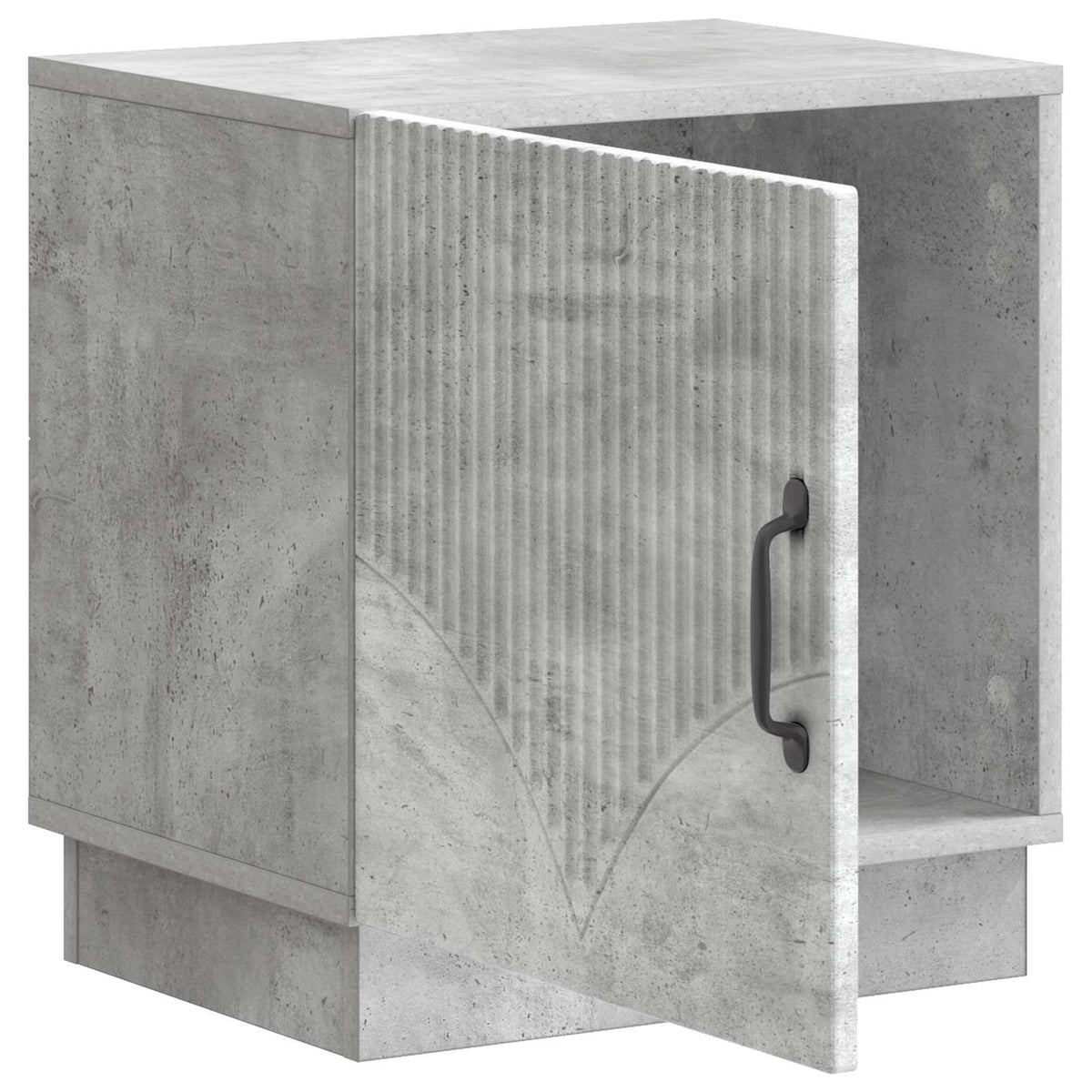 Nachttisch Beton Grau 43 x 34,5 x 47 cm Holzwerkstoff