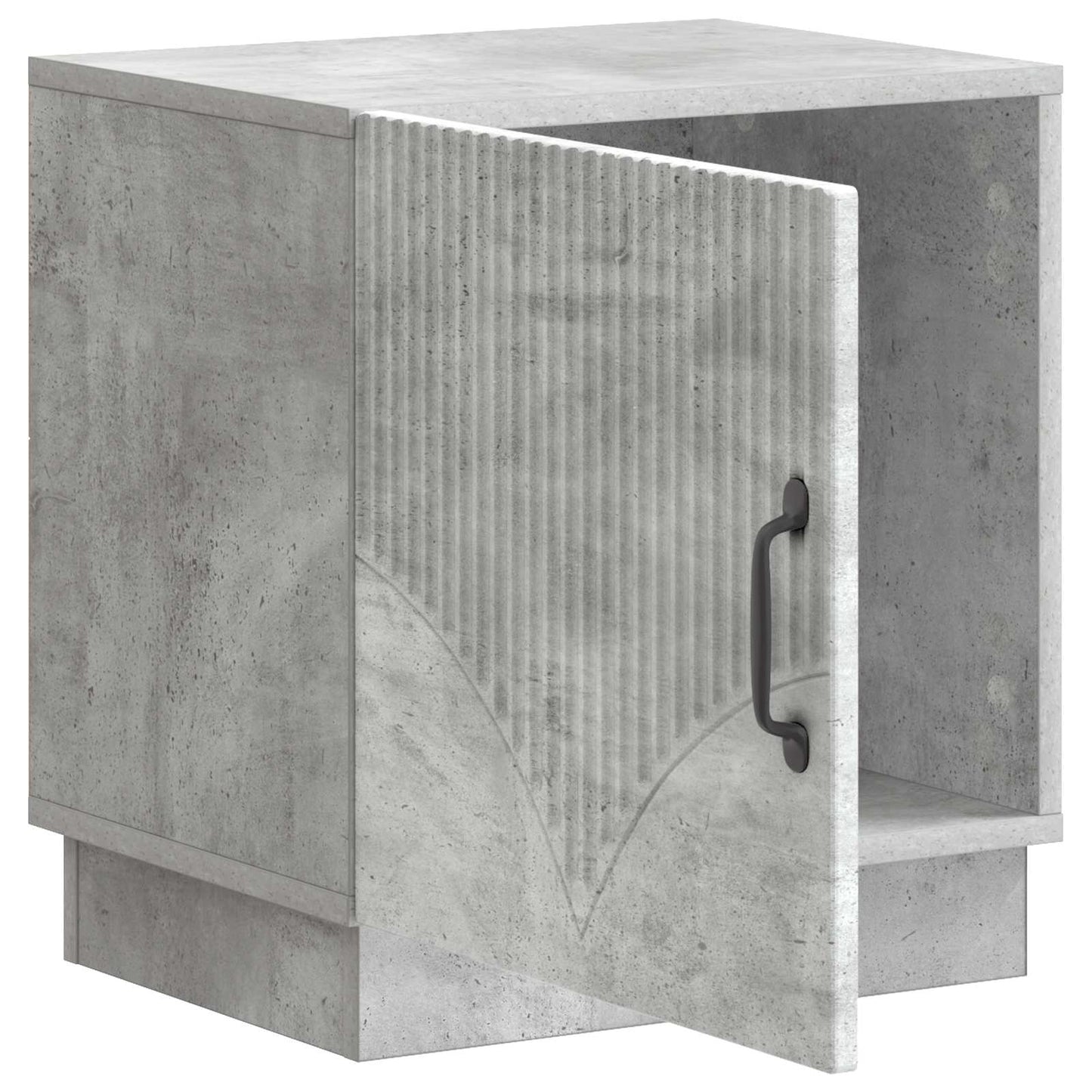Nachttisch 2 stk. Beton Grau 43 x 34,5 x 47 cm Holzwerkstoff